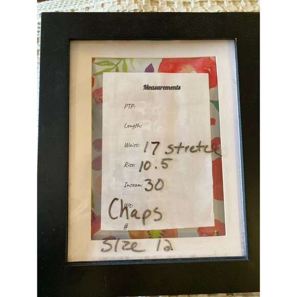 Chaps Corduroy Women’s Pants Stretch Waist Size 12 Dark Burgundy EUC Slacks - Picture 6 of 12